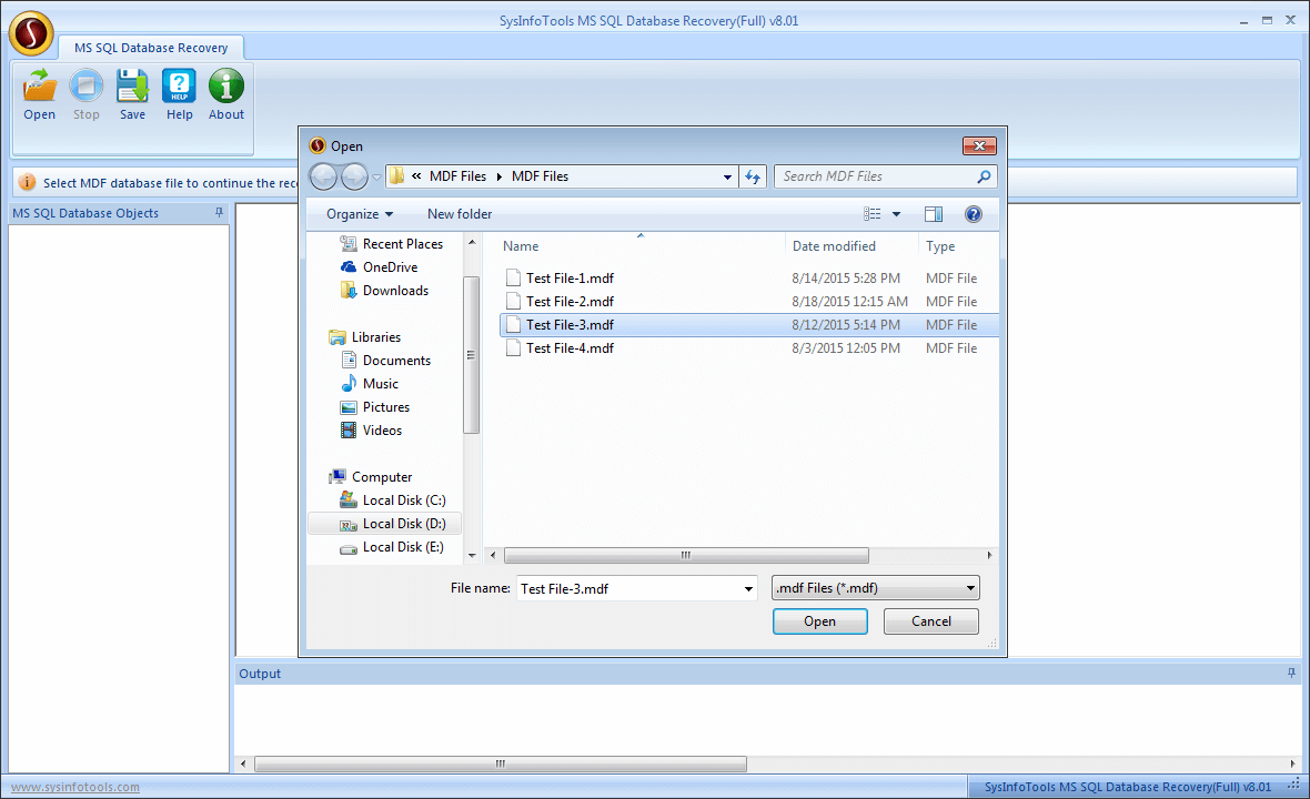 SysInfoTools MS SQL Database Recovery tool