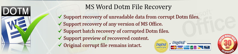 MS Word Dotm Recovery