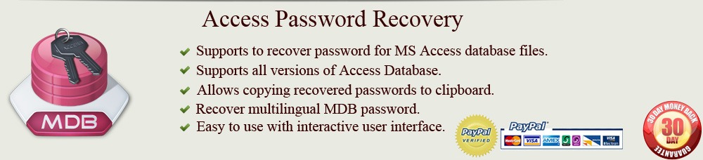 MDB password recovery