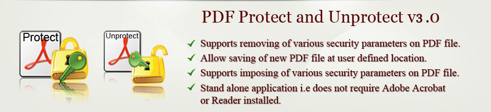 PDF protect and unprotect