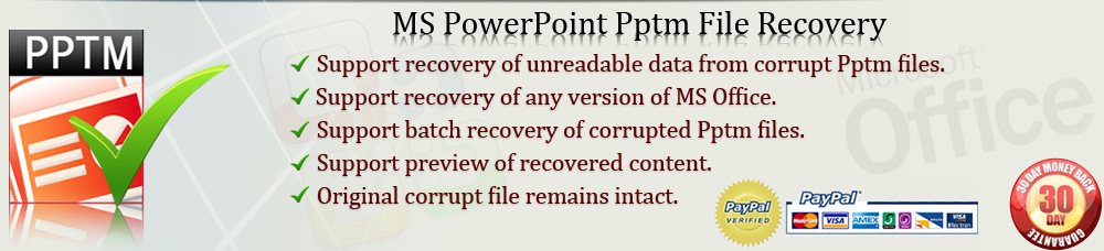 MS Powerpoint pptm Recovery