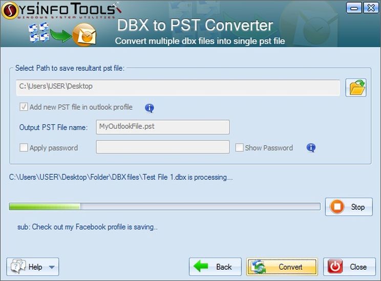 Windows 10 DBX to PST Converter full