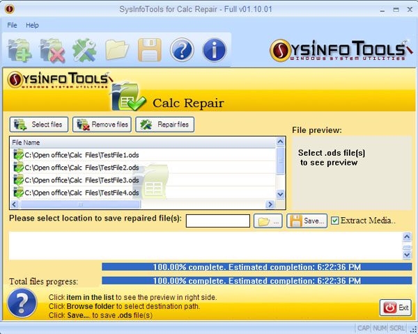 Repair OpenOffice  corrupt calc files (ods files) with SysInfoTools Calc Repair.