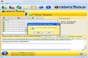 Click exit button to end the application or select new corrupt .odg file(s) to repair.