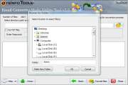In this step select the desired destination folder and click on OK button.