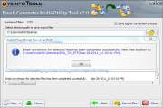 After the Conversion process complete, the success message of running process will display on your screen, 
                 click on the blue link to see new files.