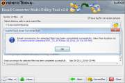 After the Conversion process complete, the success message of running process will display on your screen, 
                 click on the blue link to see new files.