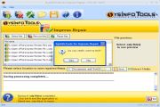 Click exit button to end the application or select new corrupt .odp file(s) to repair.
