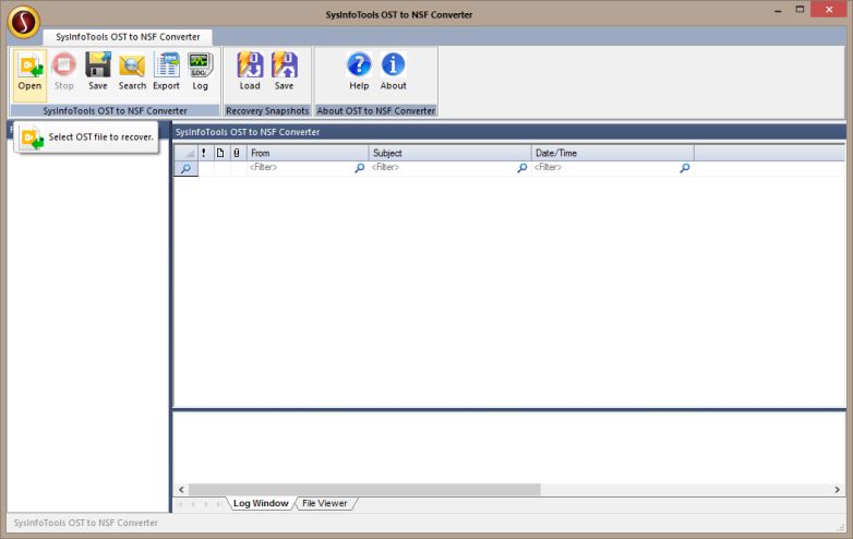 SysInfoTools OST to NSF Converter screenshot