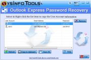 Open the SysInfoTools Outlook Express Password Recovery software.
                 The existing email accounts with their passwords saved on your computer system, will be displayed.