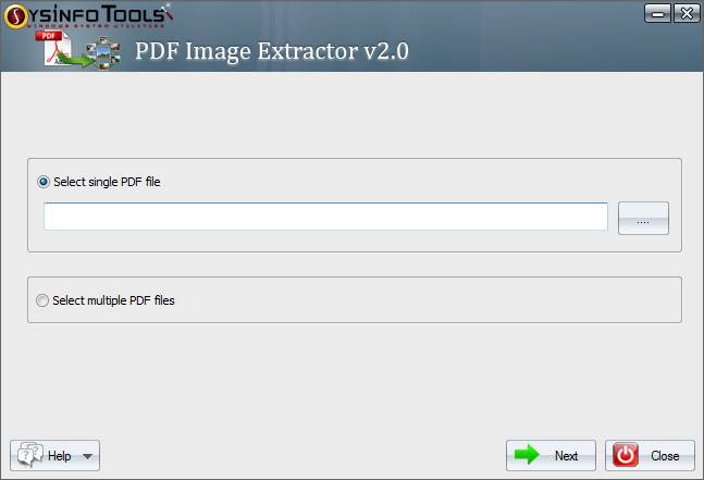 SysInfoTools PDF Image Extractor screenshot