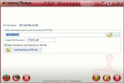 Click on Protect PDF file Button to Protect the PDF file.