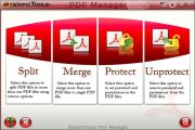 Select Split option to split a PDF file.