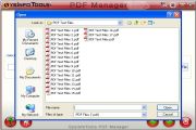 Select the PDF file which you want to split and then click on open button.