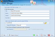 Now apply the user password and click on Merge button to merge the selected PDF files.