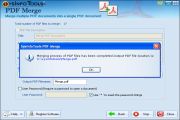 Merging process is successfully completed. Click on the blue link to see the output file.