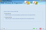  Select Protect PDF file option to protect a PDF file.