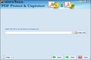  Click on Select file button to select the PDF file that you want to protect.