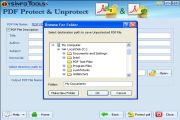 Click on Open button to select the destination folder wher you want to save the Protected PDF file.