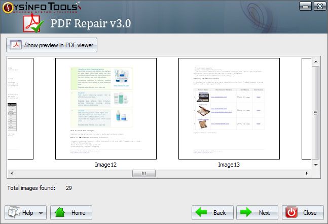Click to view PDF File Repair 3.0 screenshot