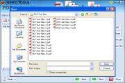 Select the PDF files and click on Open button.