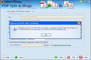 Merging process is successfully completed. Click on the blue link to see the output file.