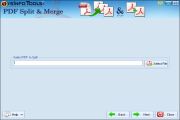 Click on Select file button to select the PDF file that you want to split.