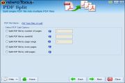 At this step select the desired PDF split option. By moving cursor to the blue icon in front of every option, 
                 full description containing working of the option is displayed.