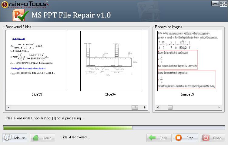 SysInfoTools MS PowerPoint PPT Recovery screenshot