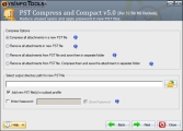Now Select the Compression Option to compress the PST files, if you want to attach new PST files in outlook profile then select 
                 Add new PST file(s) in outlook profile. Now click on Next button to continue the porcess.