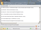 Selected destination folder path is shown in the editbox. Now click Start Compression button to create new PST files.
