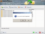 After the PST Merge process complete, the success message of running process will display on your screen, click on the blue link to see new PST files.