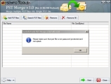  If your PST files are password protected then Click PST Password Pool button to add possible PST files password in 
                 the list before adding PST files in the list.
