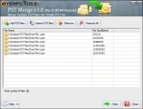 Select multiple PST files in the list by selecting Add PST files button or Search PST files button.