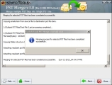 Selected destination folder path is shown in the editbox. Now click Merge PST files button to Merge PST files.