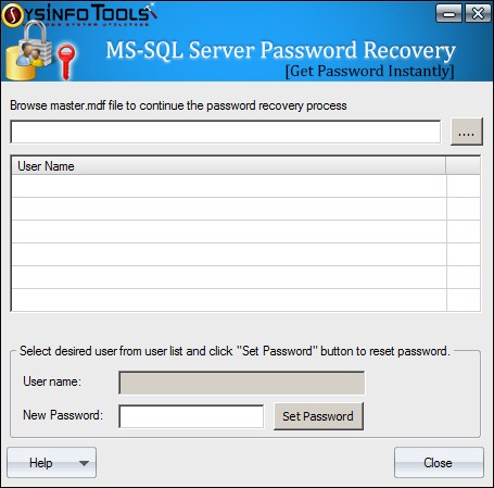 SysInfoTools SQL Server Password Recovery