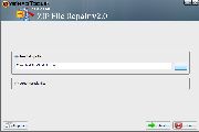 Click on the Recover button to recover the corrupted zip file.