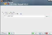 Click exit button to end the application or select new corrupt .zip file(s) to repair.