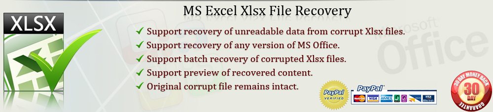 MS Excel xlsx Recovery