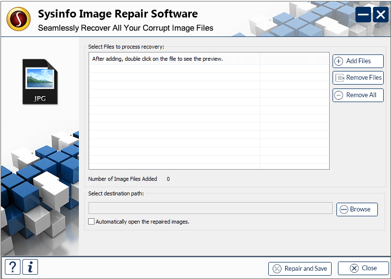 Click to view SysInfoTools Image Repair Software 20.0 screenshot