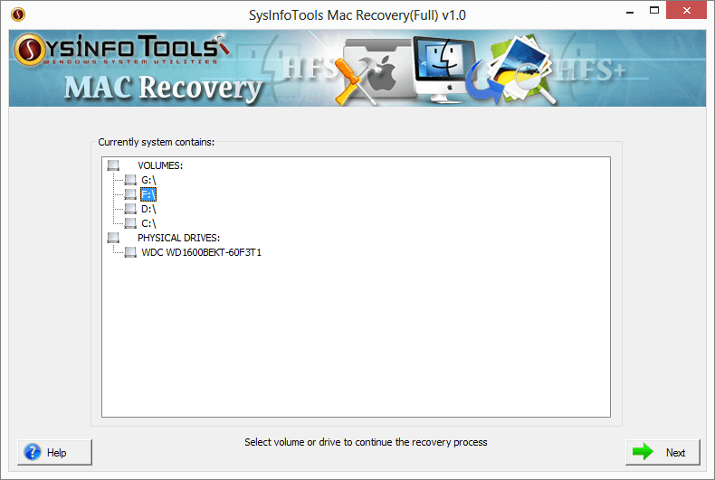 SysInfoTools Mac Data Recovery screenshot