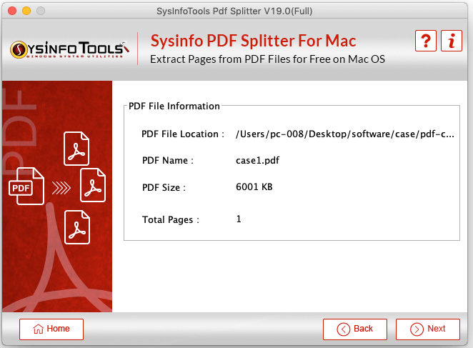 SysInfoTools MAC PDF Splitter