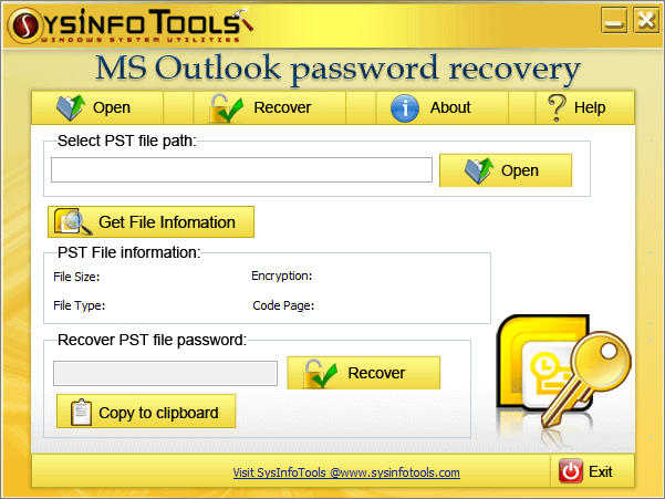 Windows 8 SysInfoTools Outlook Password Recovery full