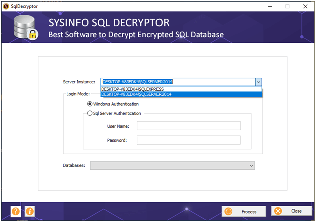 SQL Decryptor Tool software