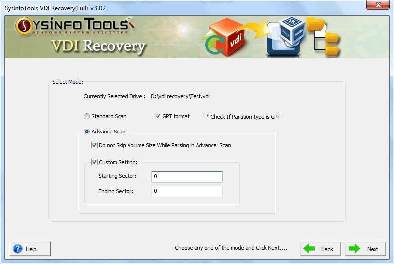 SysInfo VDI File Recovery Software 20 full