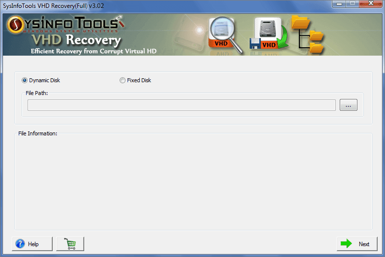 SysInfoTools VHD Recovery Software screenshot