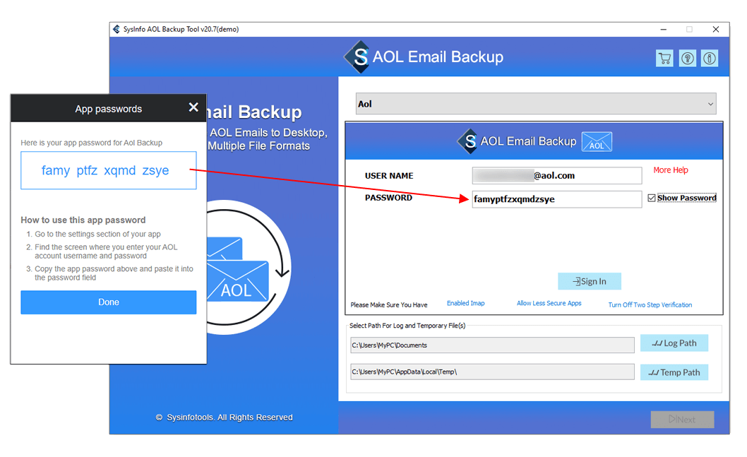 Turn On Two Step Verification & Generate 3rd App Password