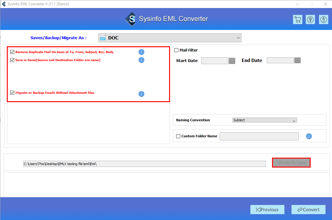 How to convert EML to Doc - Open EML File in MS Word