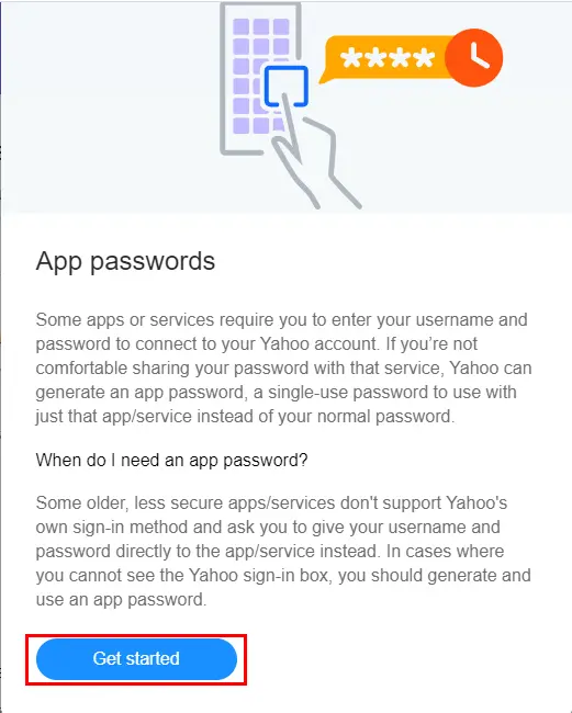 Turn Off Two Step Verification in Yahoo Mail - Generate 3rd Party Password