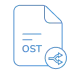 split ost file